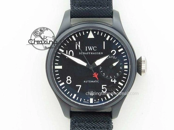 MIROTIME 0706 Pilot Chrono IW388003 Real Ceramic V6F 1:1 Best Edition On Black Nylon Strap A StreetReady 7284